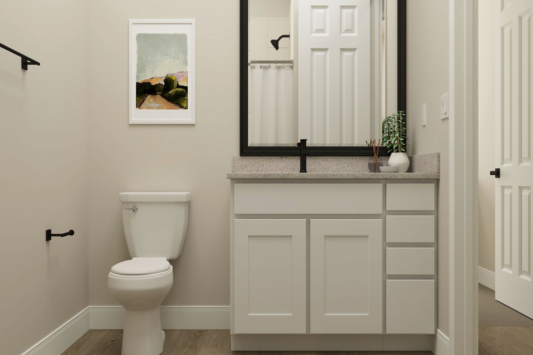 Secondary bathroom