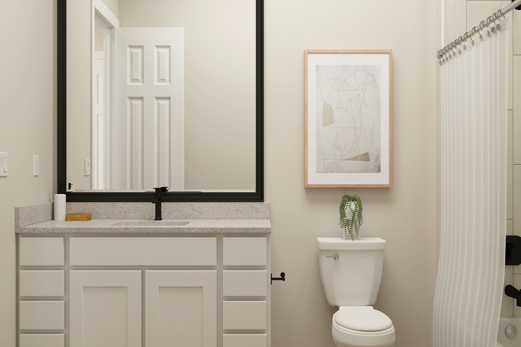 Secondary bathroom