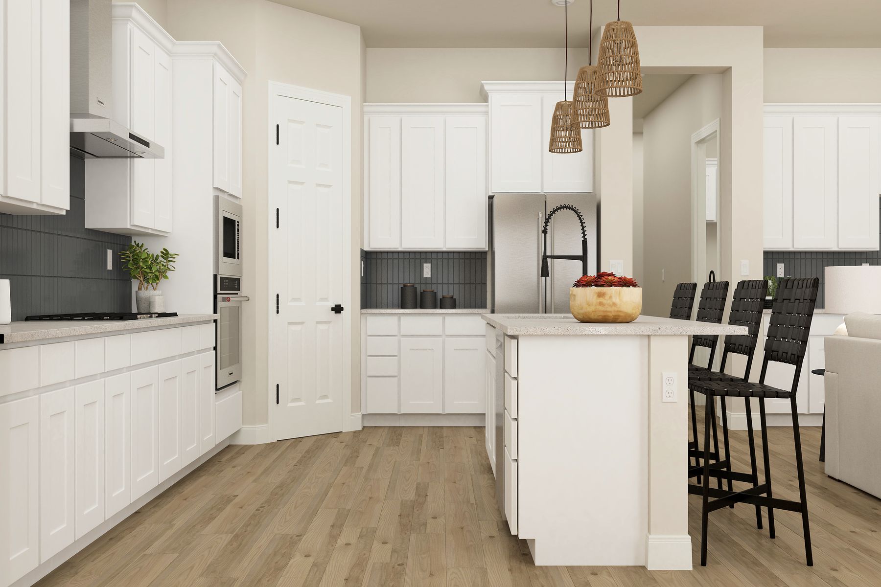 Stainless appliances are included