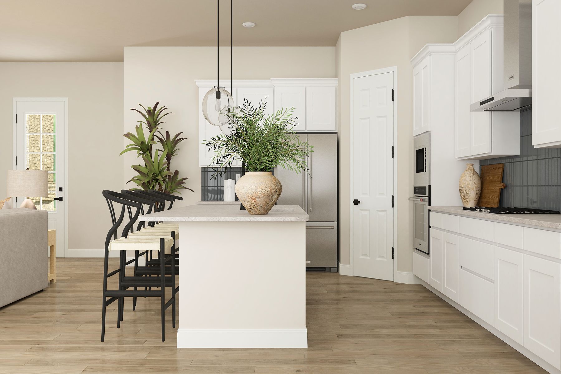 Stainless steel appliances included