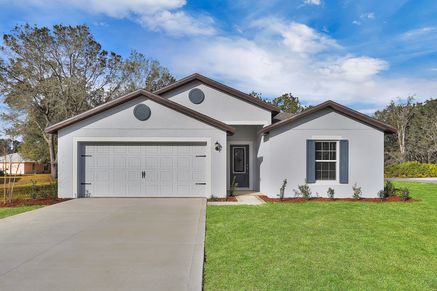 A beautiful home with a two-car garage