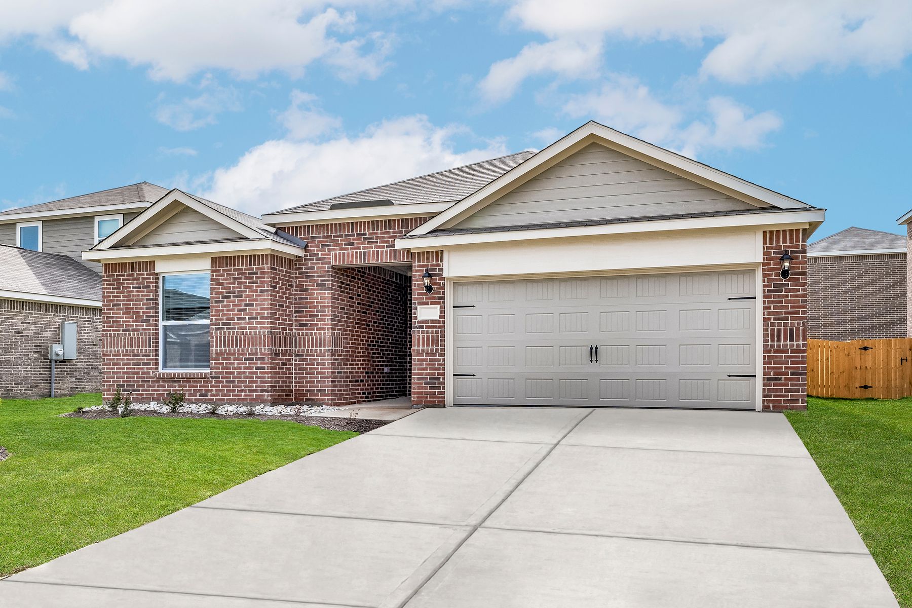 Beautiful, brick, one-story home