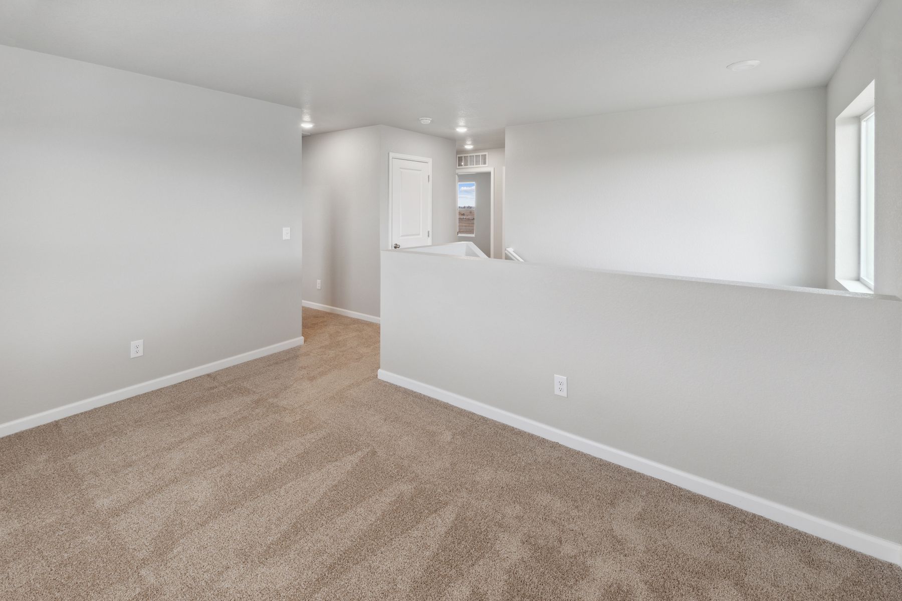 The upstairs loft is a perfect game room.