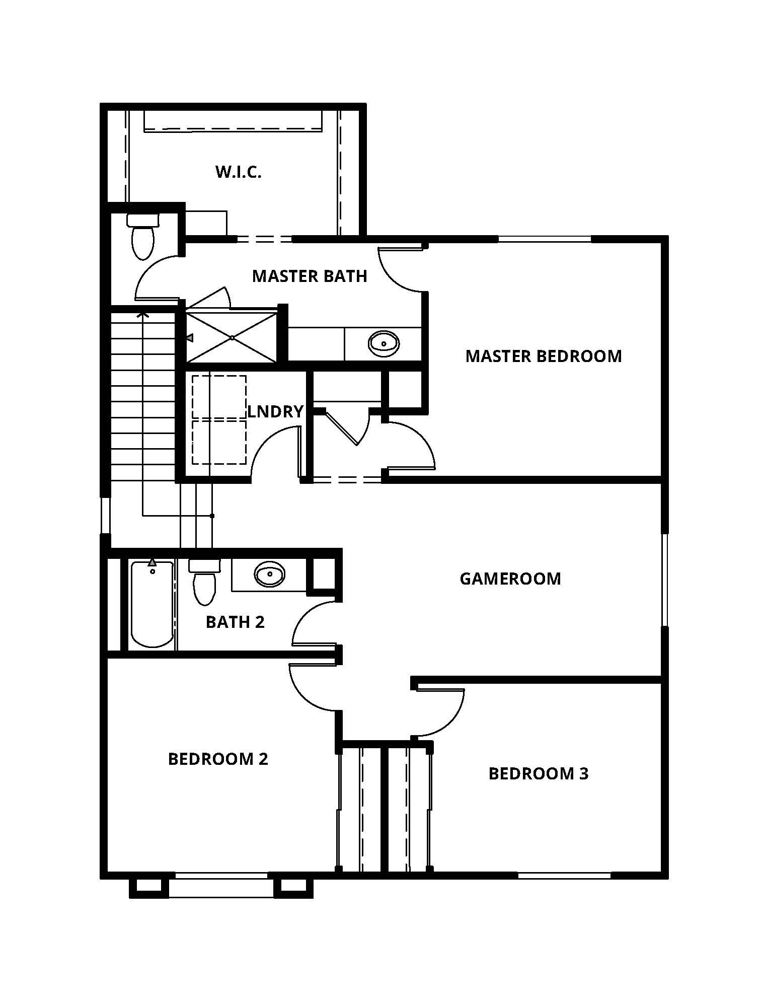 The second story of the Hawthorne has all of the bedrooms.