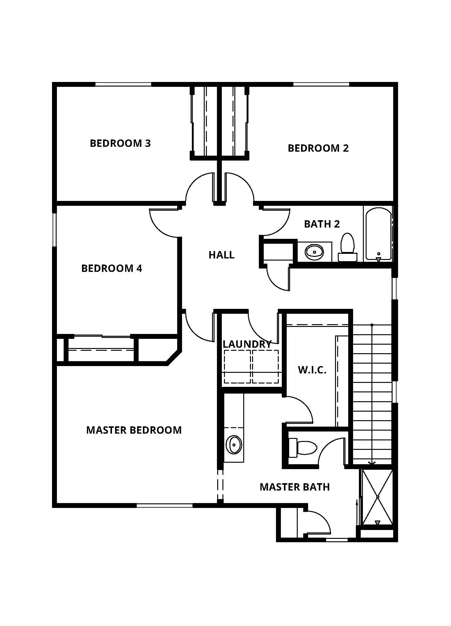 The second story of the Mesquite has the bedrooms on it.