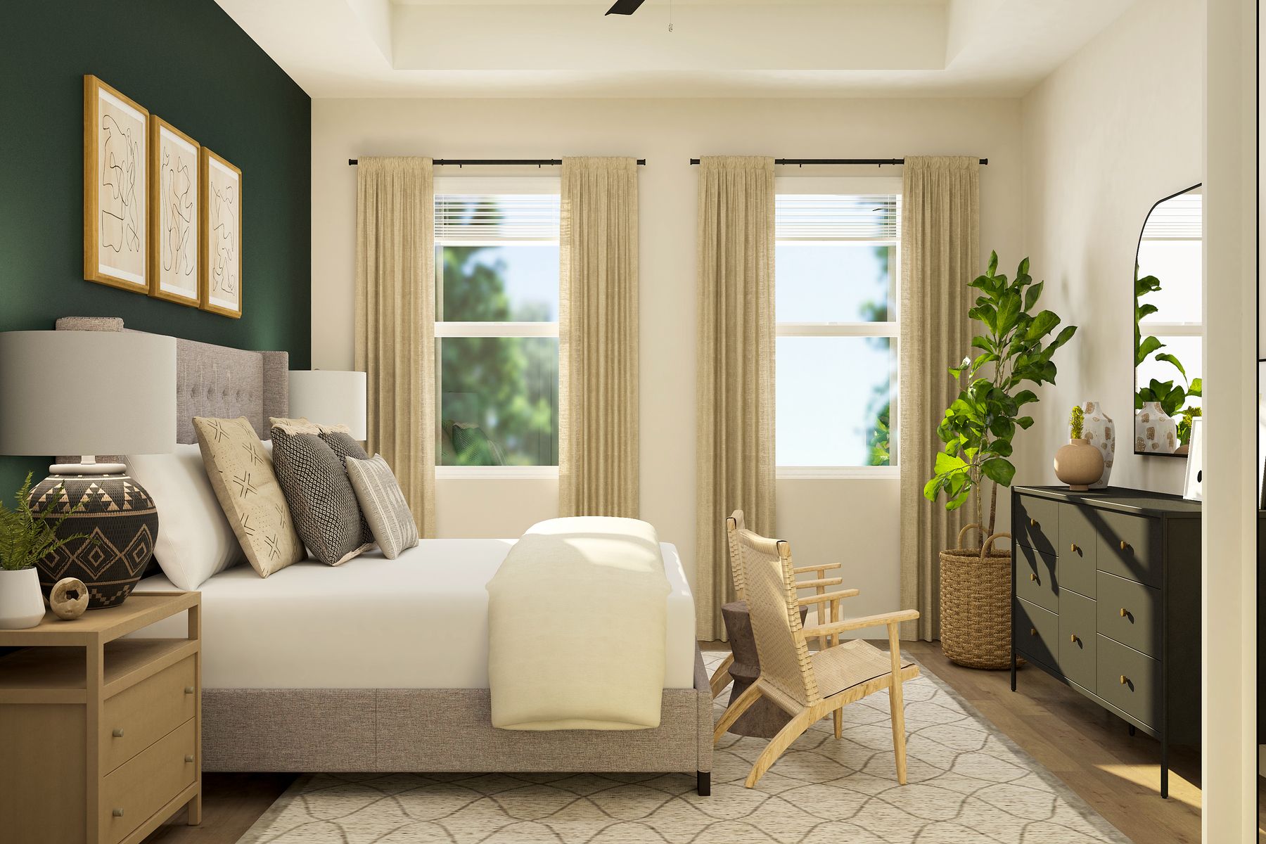 The master suite is your own private retreat!