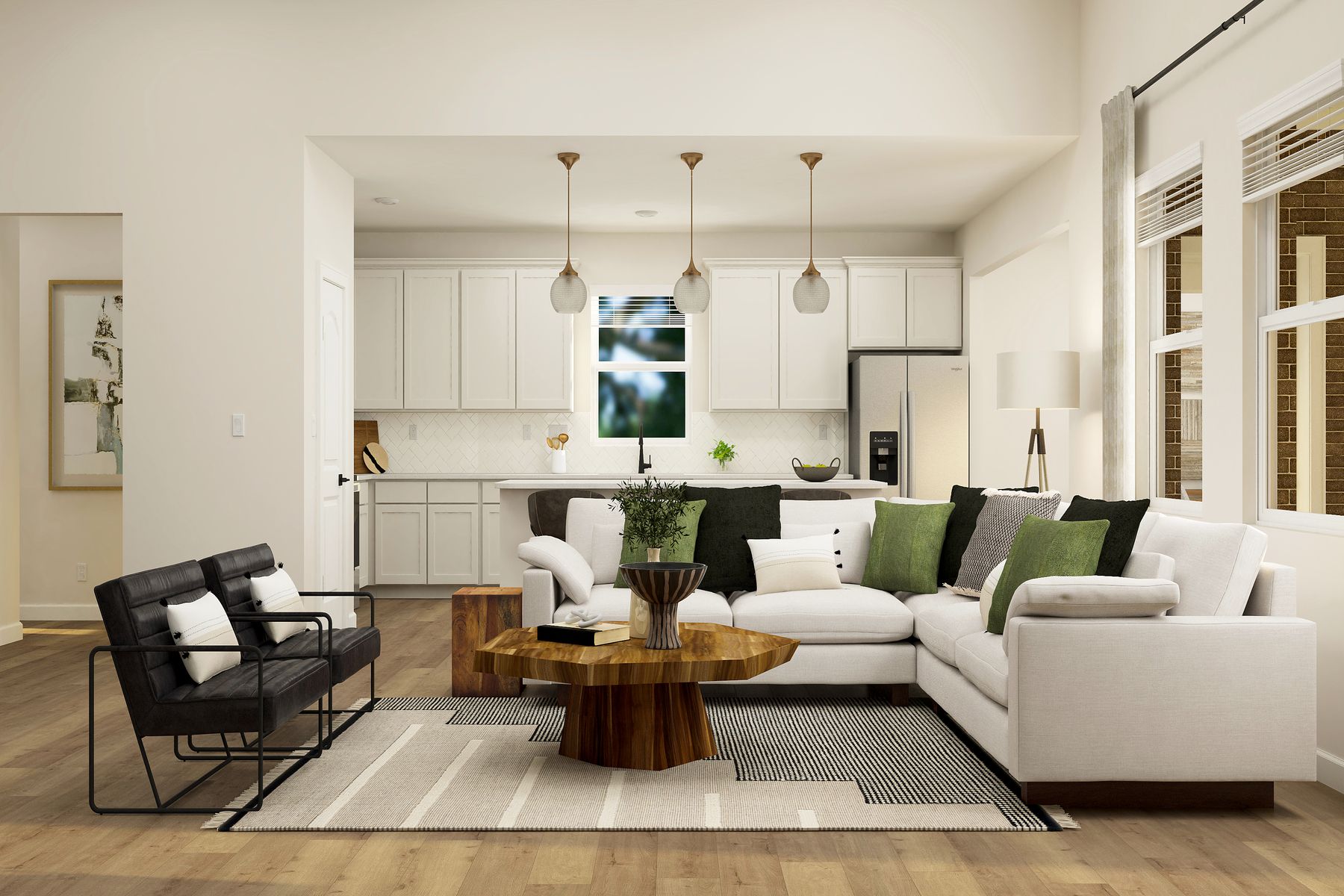 This incredible family room will quickly become everyone's favorite hangout!