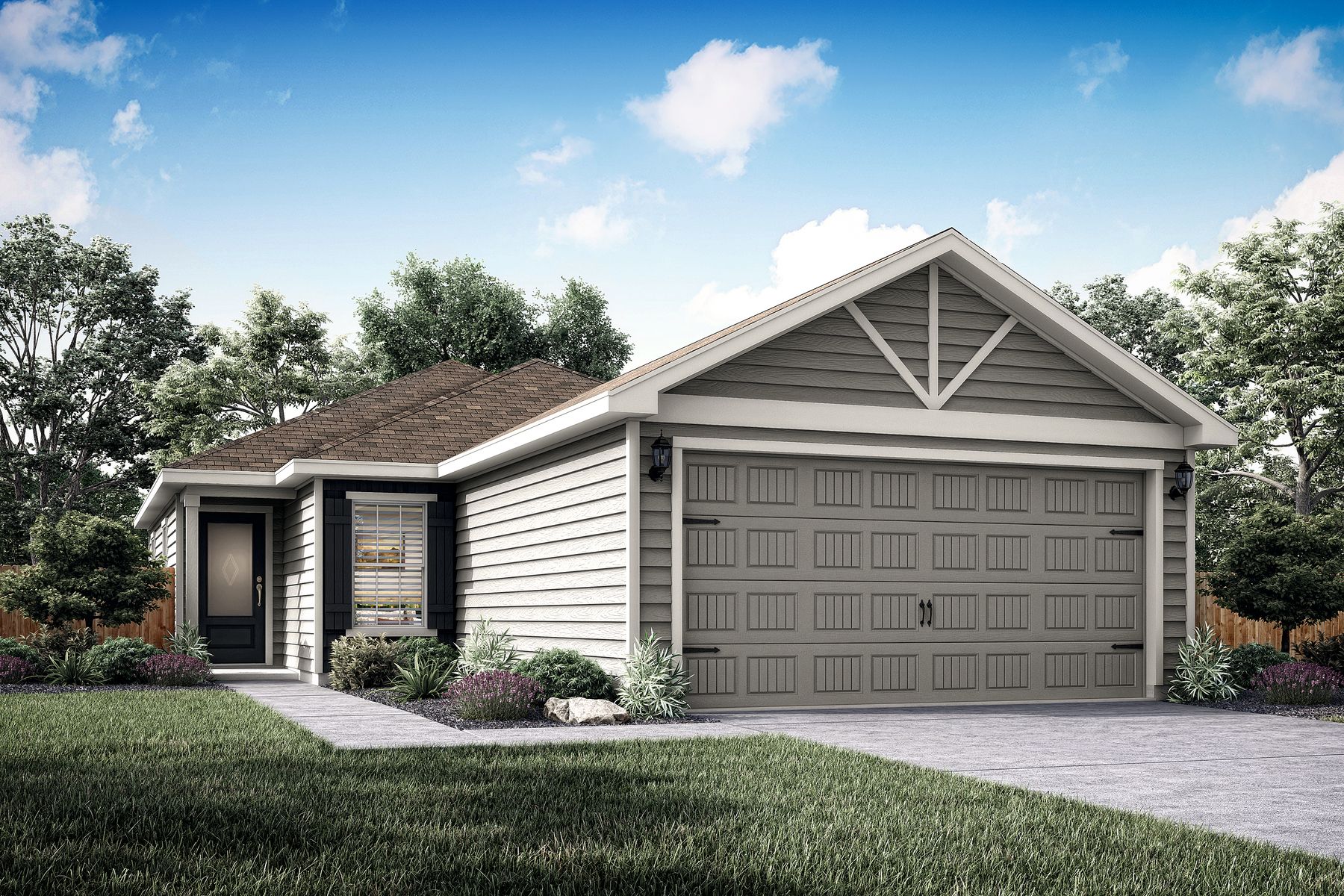 The Atticus plan is a beautiful single story home. 