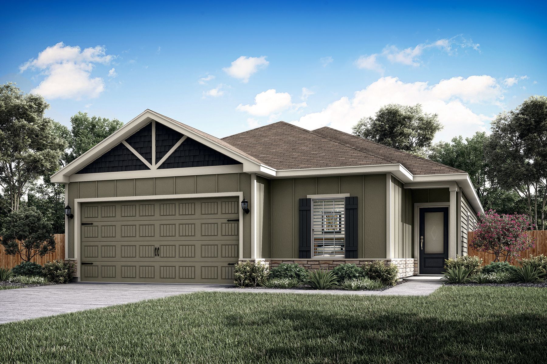 The Jasper plan is a beautiful single story home.