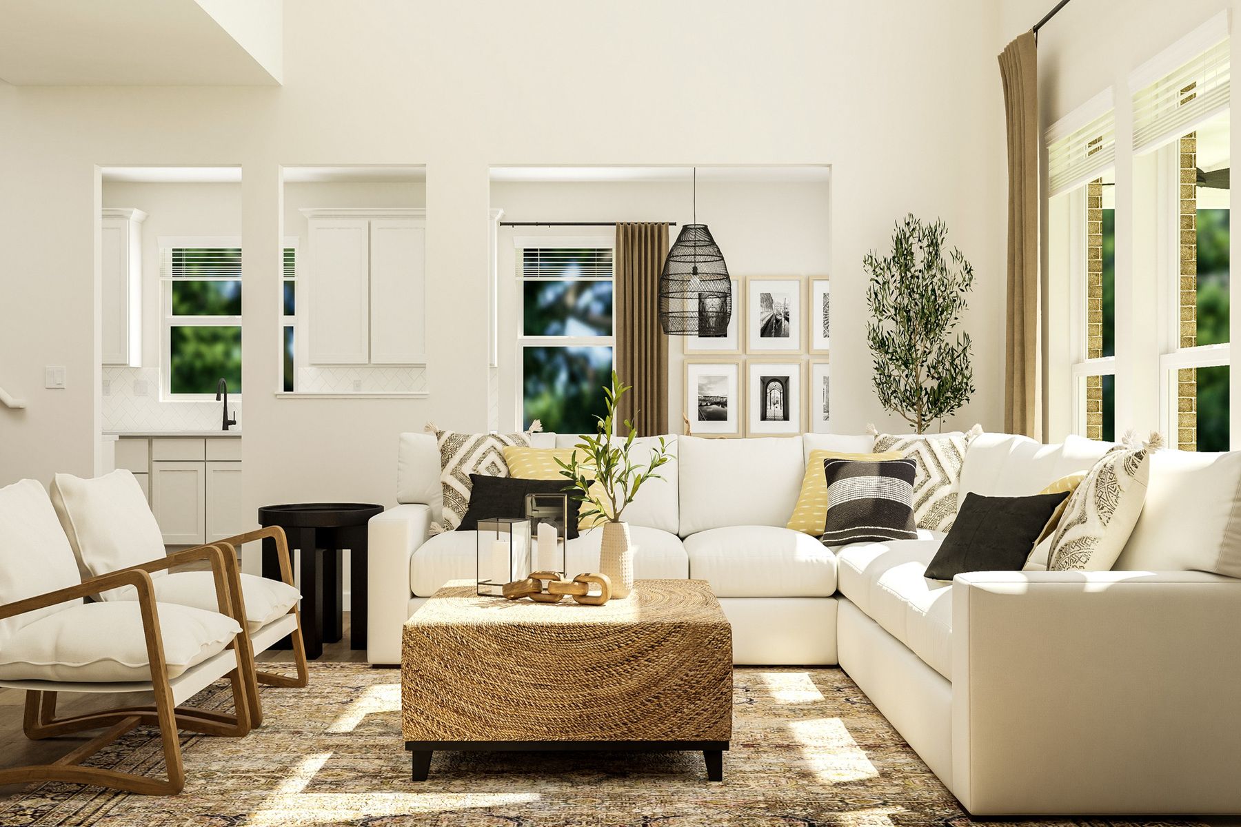 This incredible family room will quickly become everyone's favorite hangout!