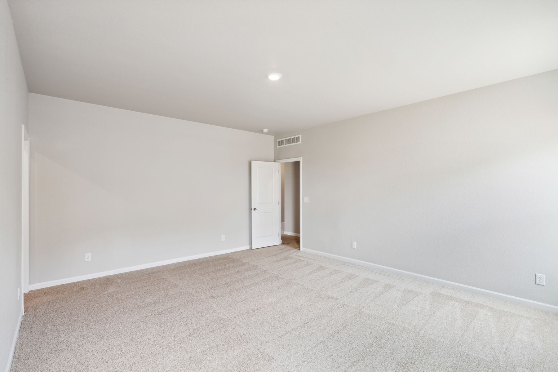 The master bedroom is large enough for your king-sized furniture.