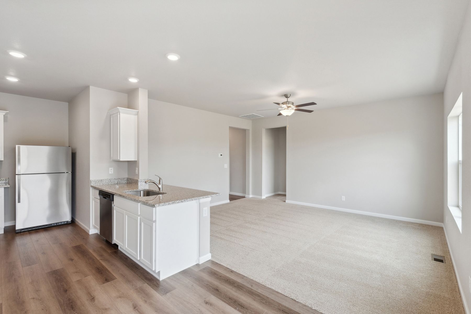 The Chatfield has an open-concept layout that is great for family living.