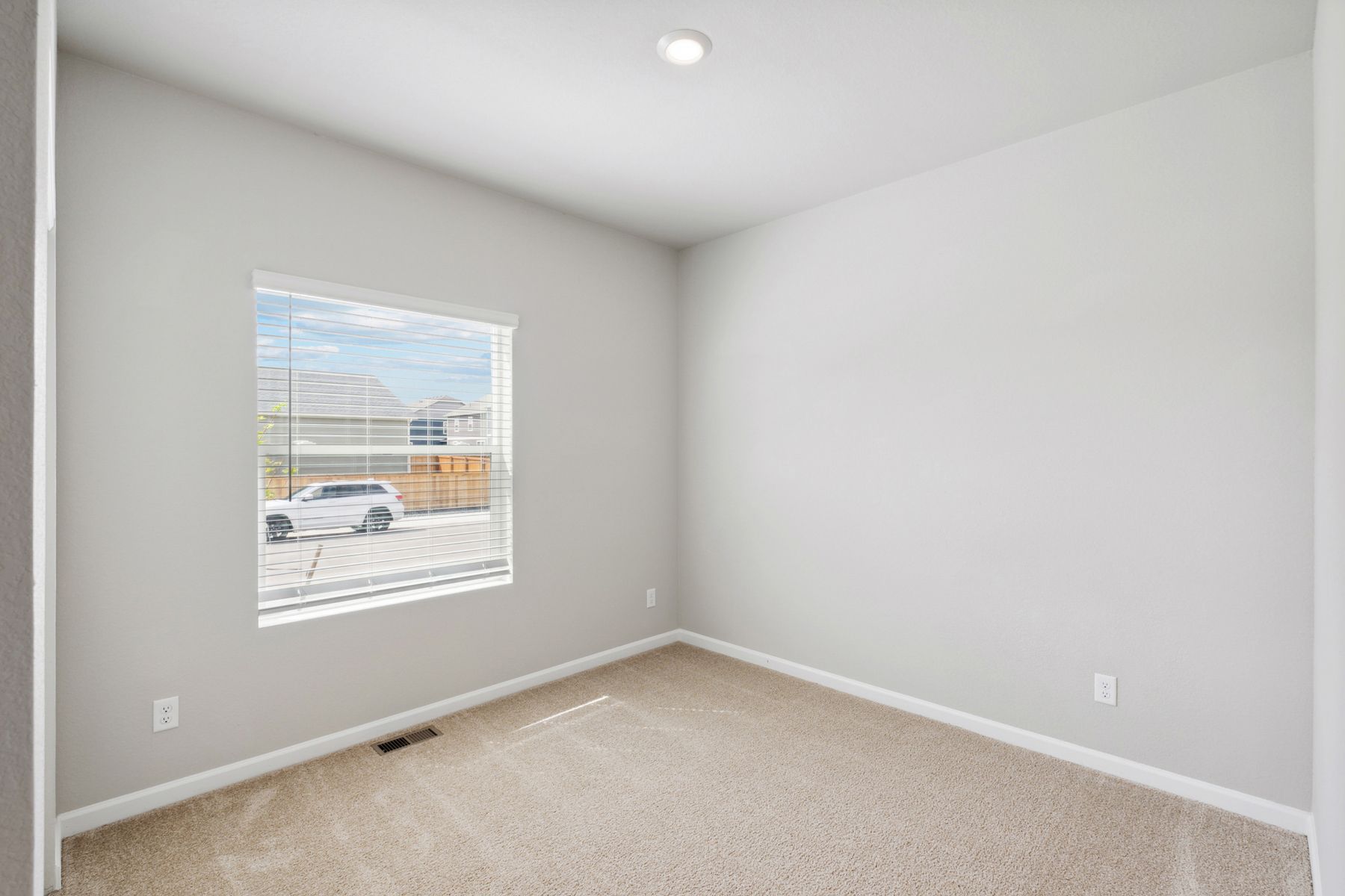 The second bedroom in the Chatfield is perfect as a child's room, or as a guest room.