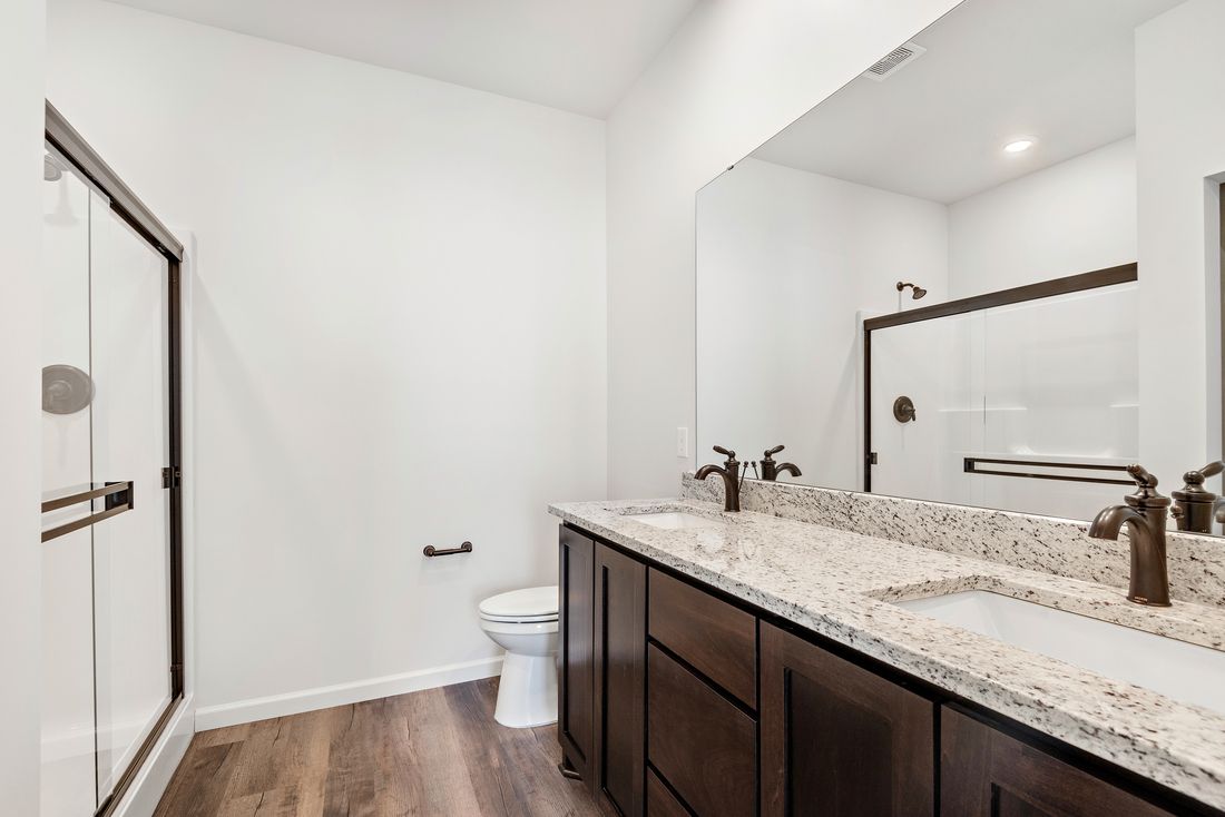Well appointed master bath.