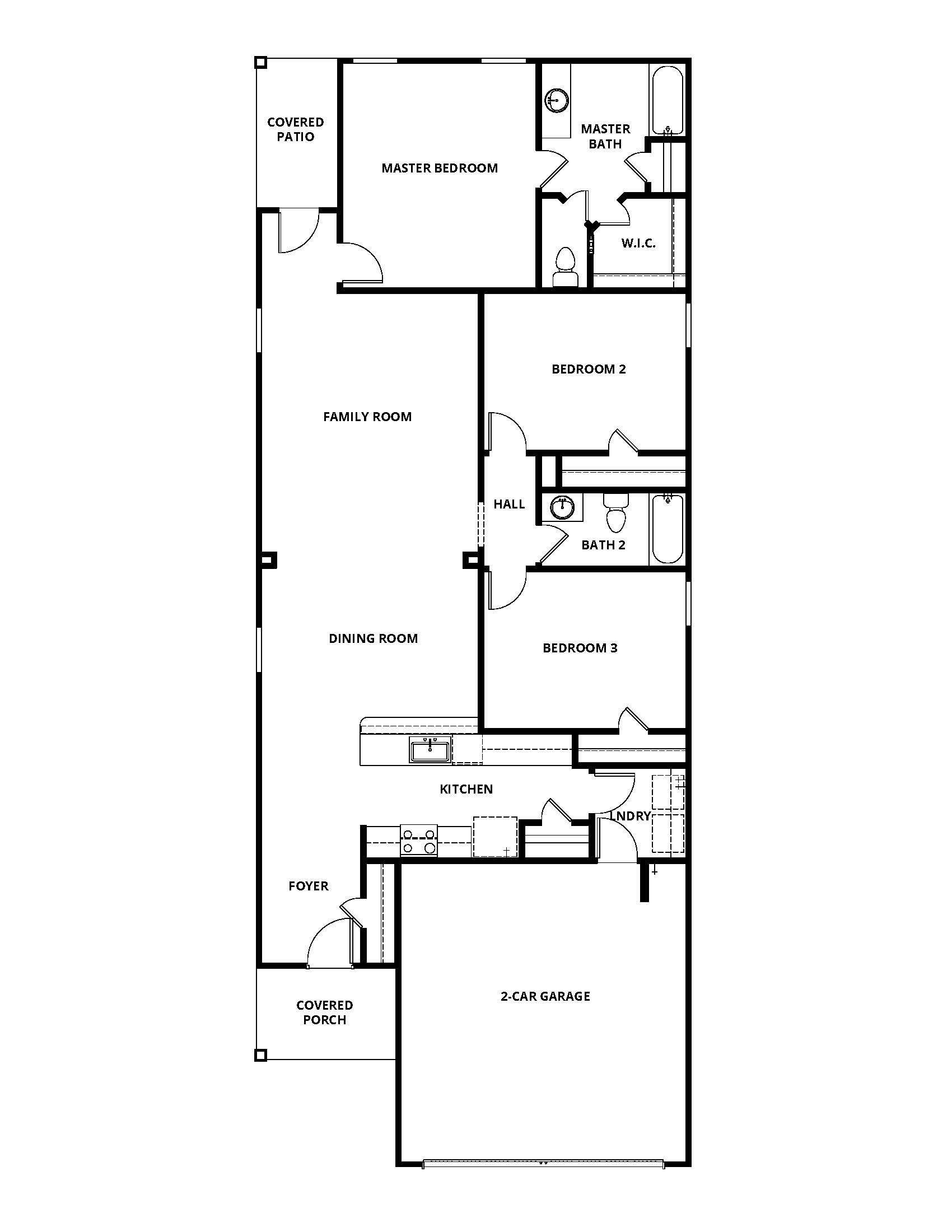 The Dogwood is a single story home with a chef ready kitchen and spacious family room!