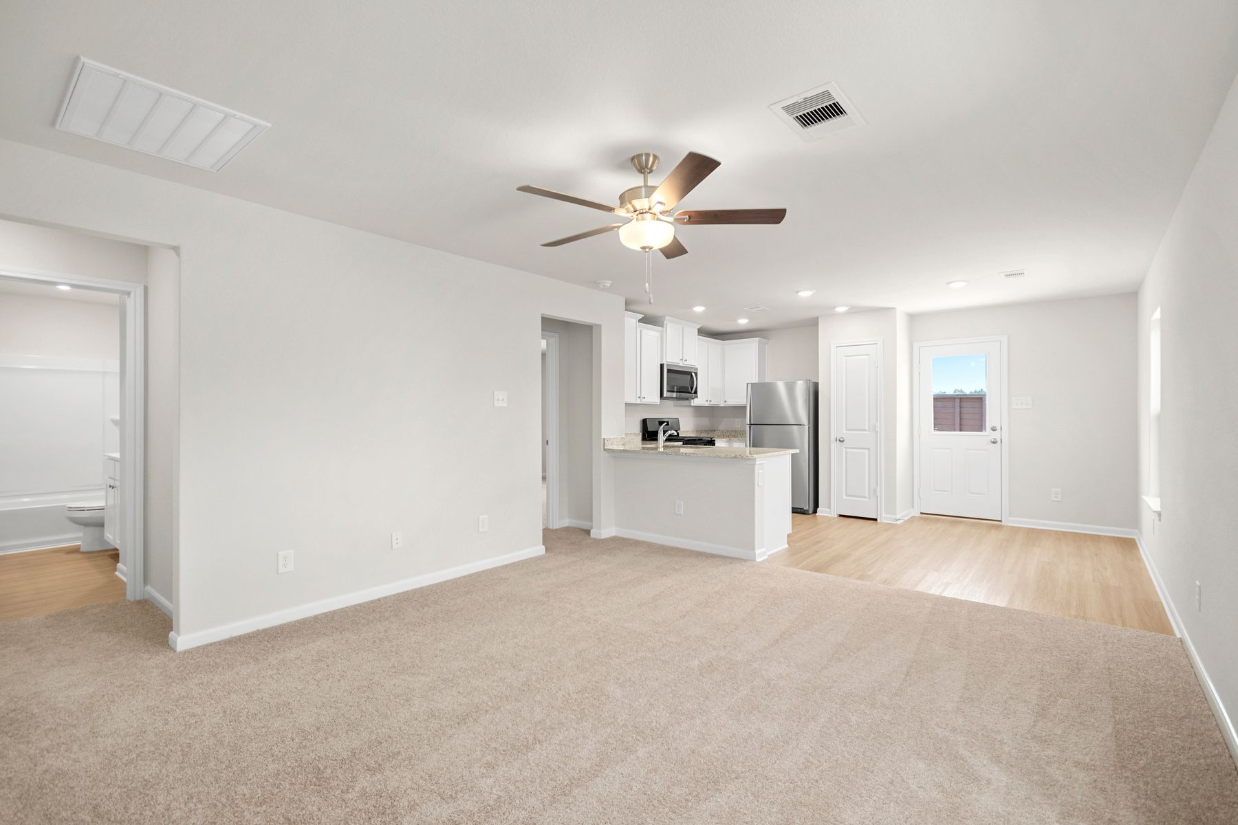 You will find abundant storage options and natural light in this beautiful home.