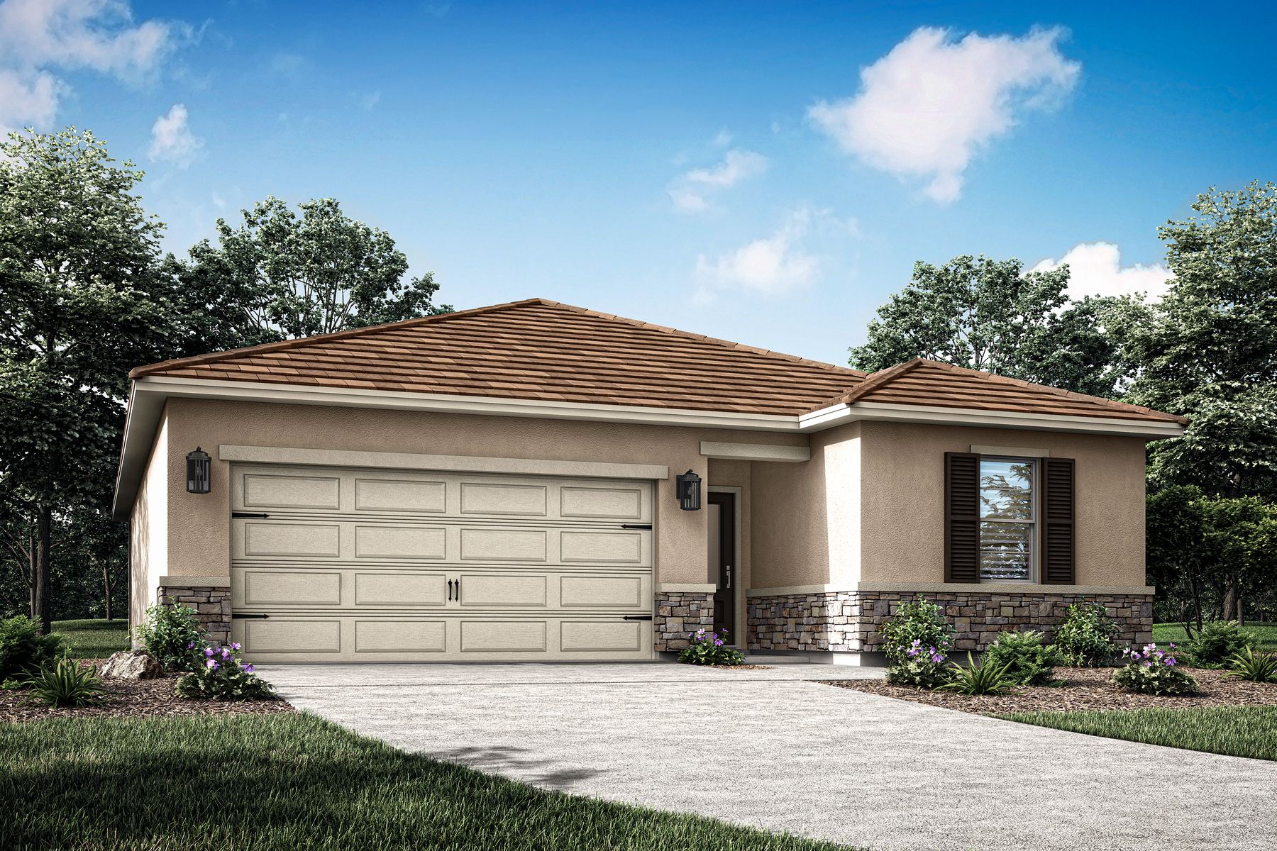 Harvest Grove has beautiful one and two story homes!