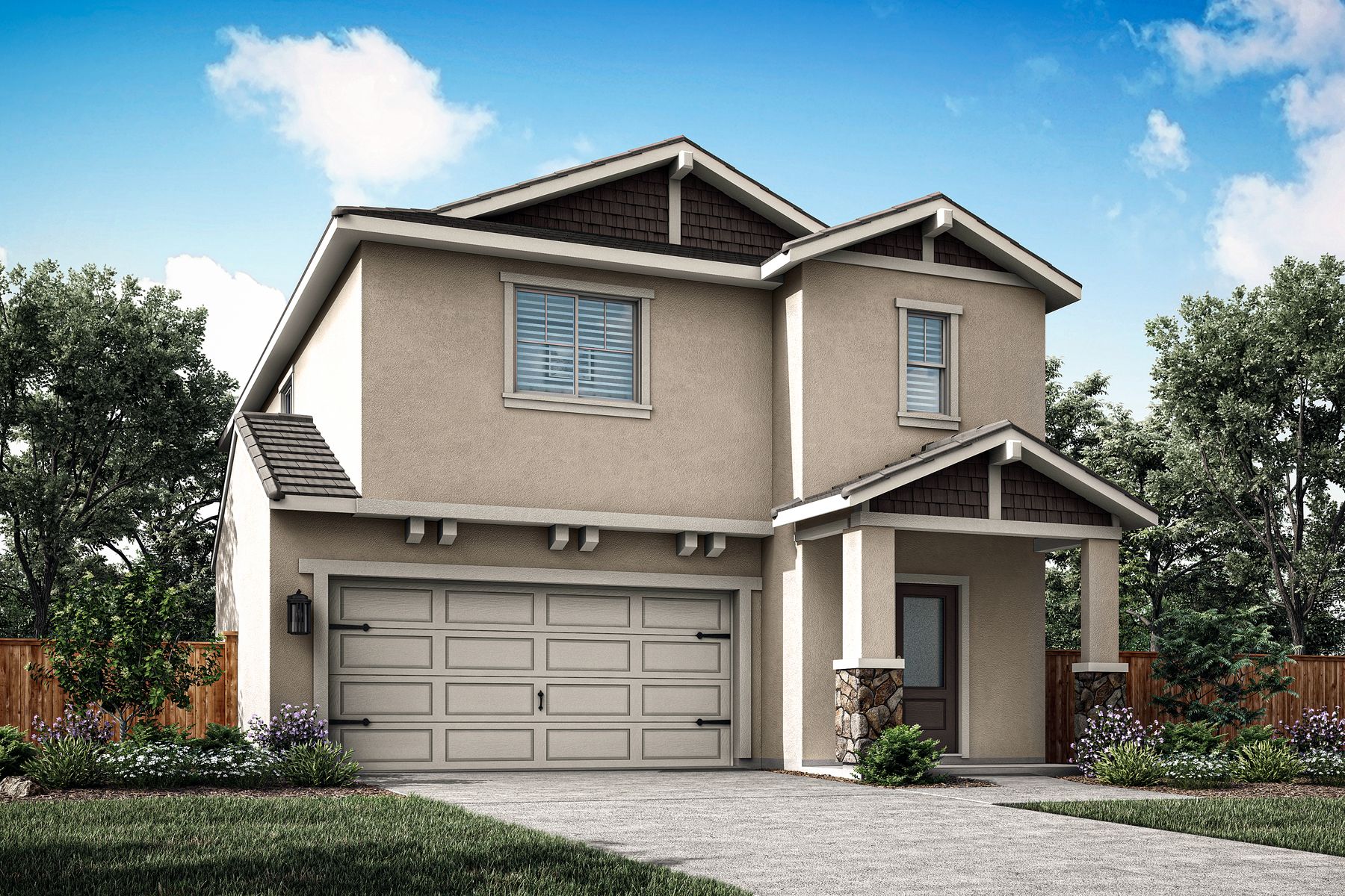 The Shelby is a 3 bedroom, 2.5 bathroom home!