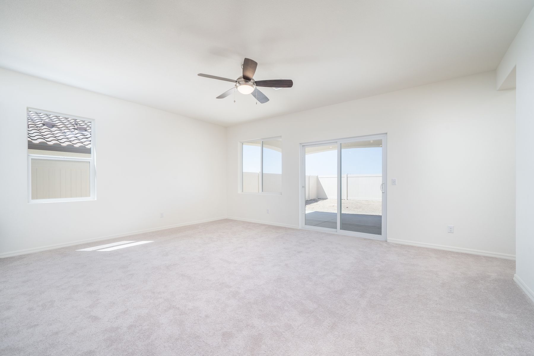 This home has an incredible open layout with the spacious family room open to the kitchen.