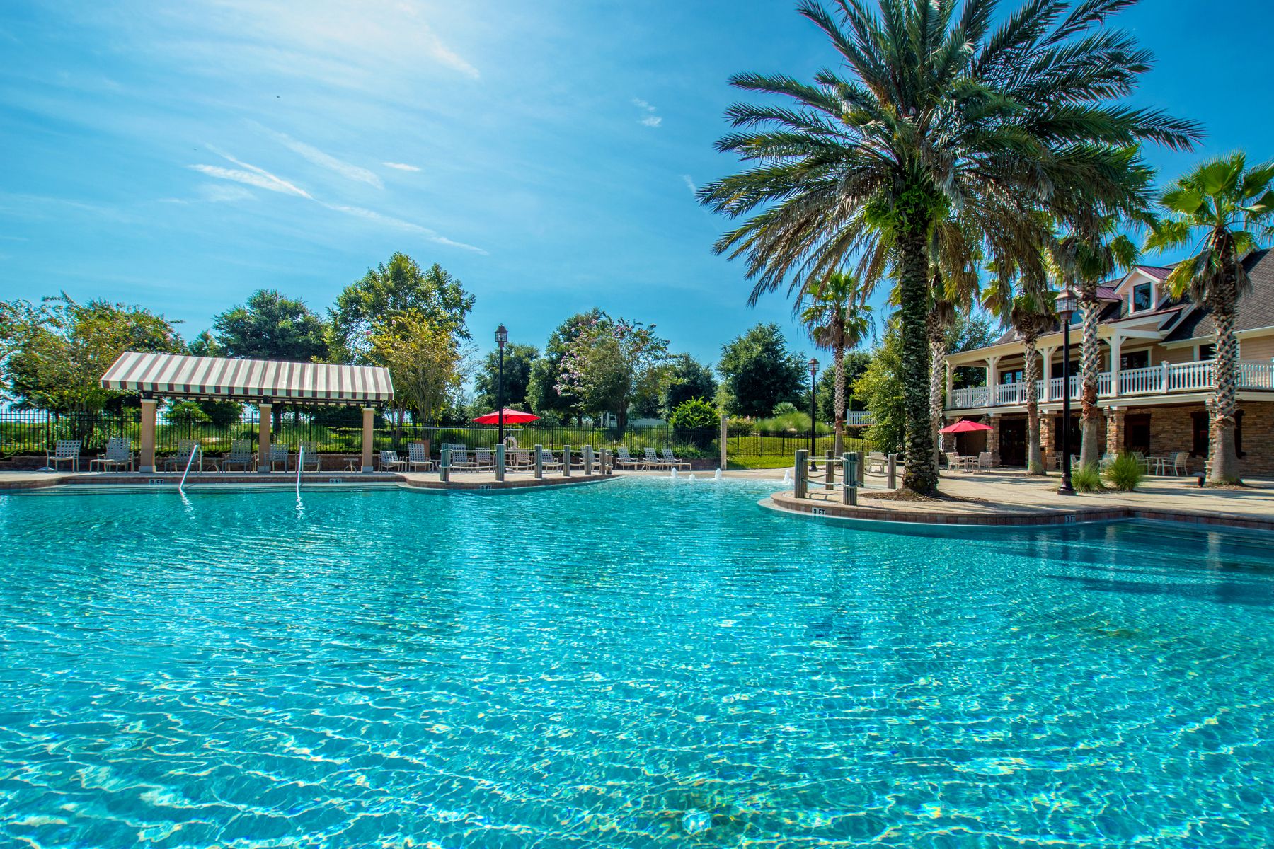Take a splash at the private pool with a slide