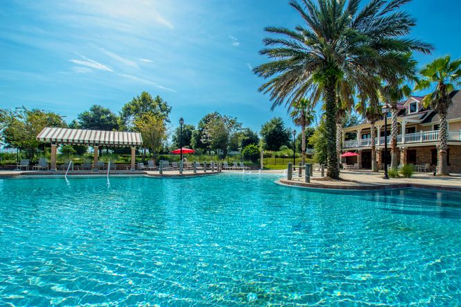 Take a splash at the private pool with a slide