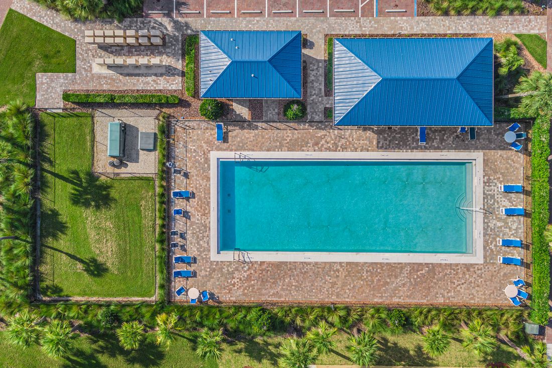The gorgeous pool at Celebration Pointe