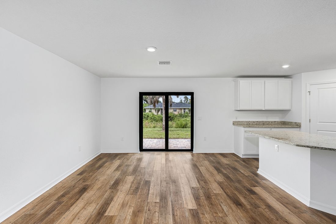 The dining room is perfect for dinner parties 