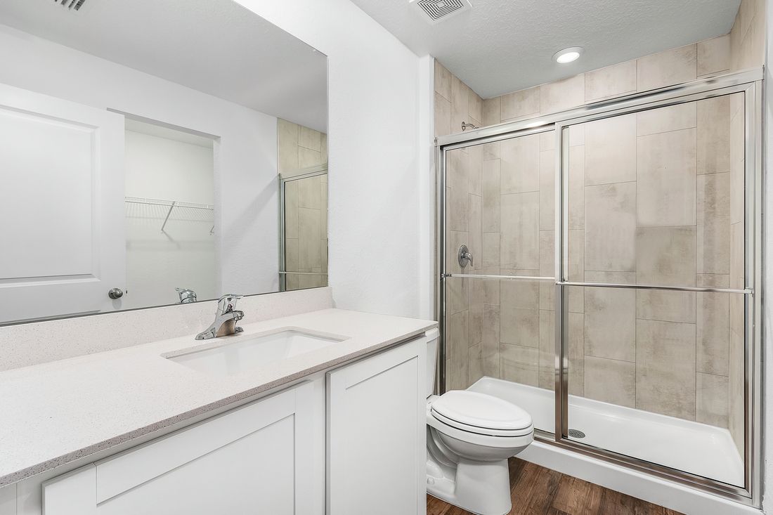 The master bathroom is the perfect place to get ready every morning