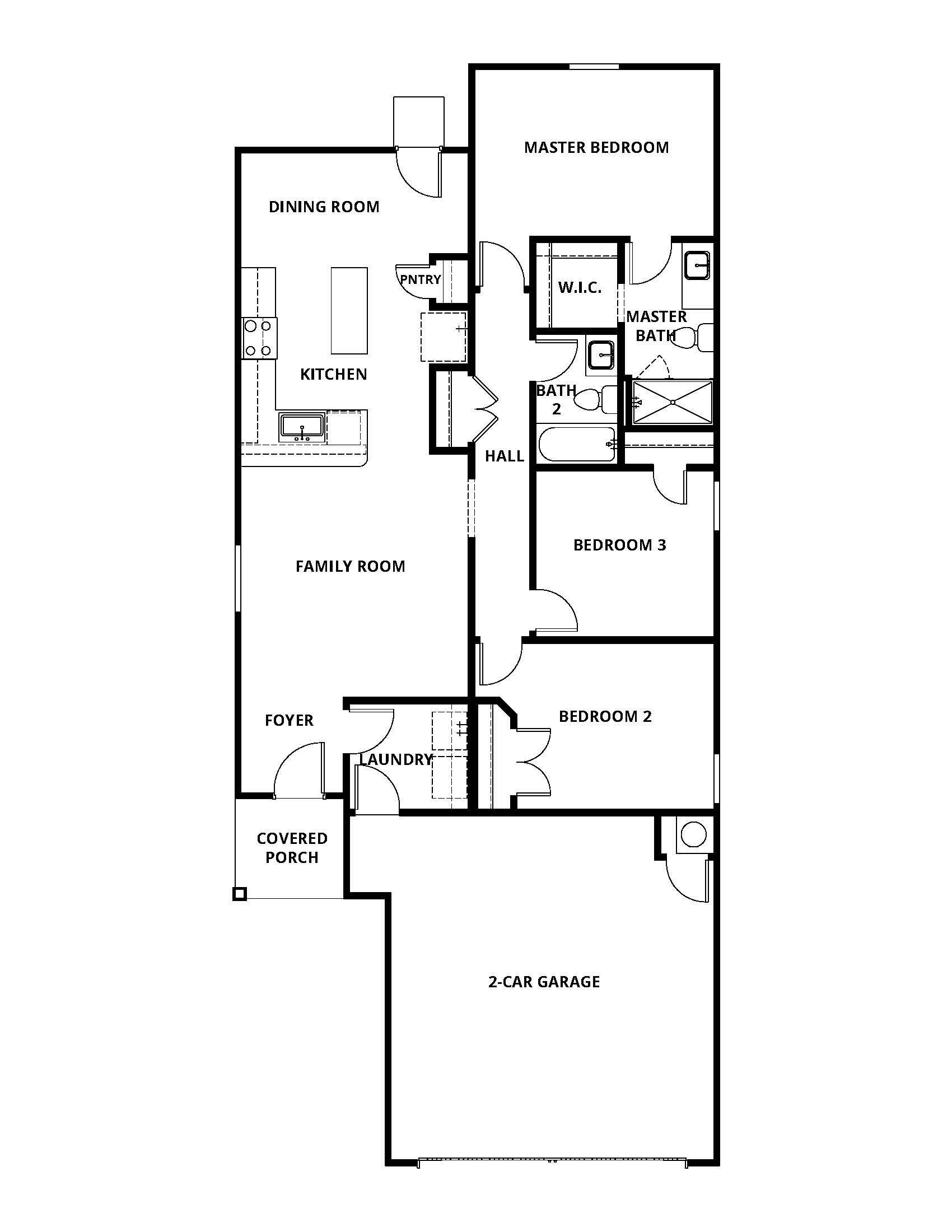 The Alfalfa is a spacious, one-story floor plan,