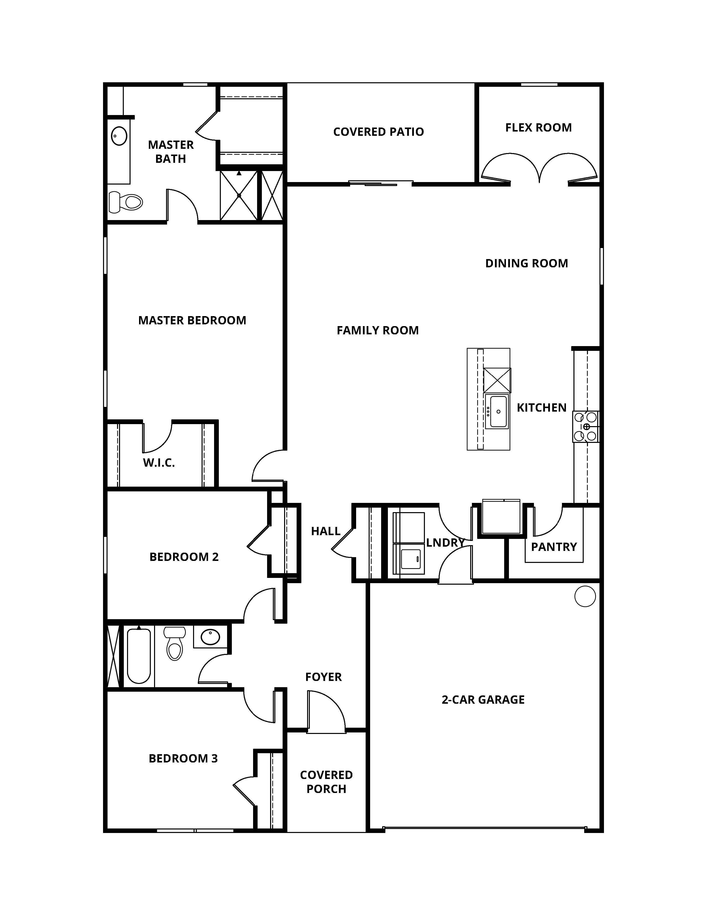 The Burton has a chef ready kitchen and spacious family room