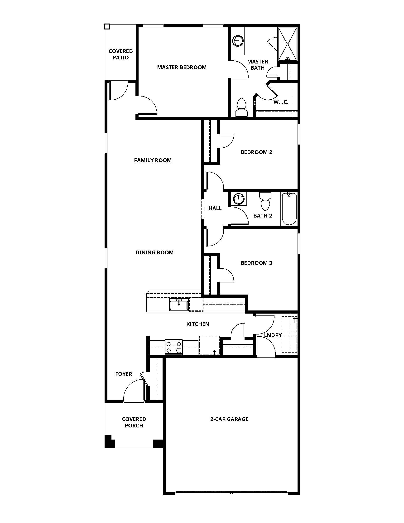 The Cedar floor plan has a wonderful open-concept layout.