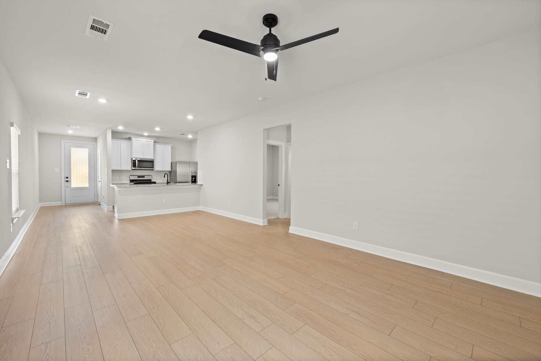 The Cedar is an open-concept floor plan which is great for family living.
