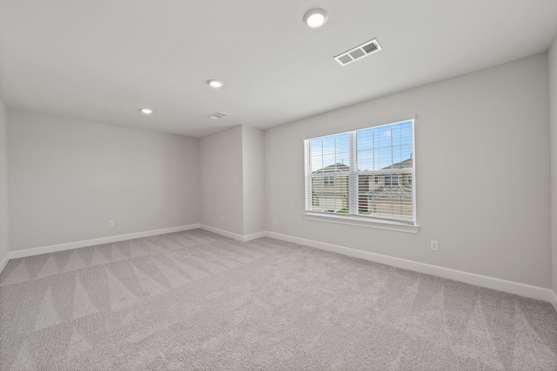 The upstairs loft is a great space for a game room or craft space.
