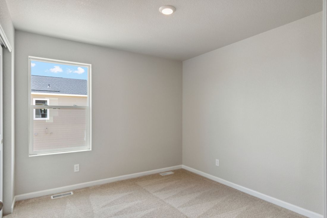The secondary bedrooms in the Platte are a great space for children's bedrooms or as guest rooms.