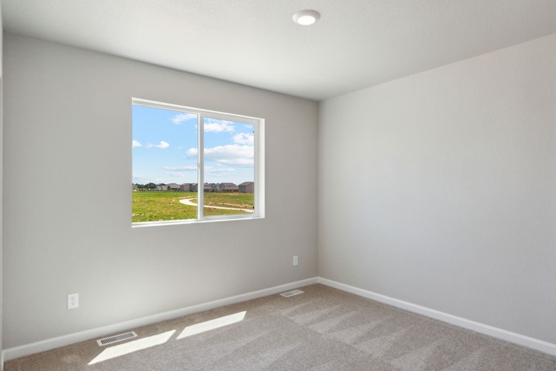 The secondary bedrooms in the Platte are a great space for children's bedrooms or as guest rooms.