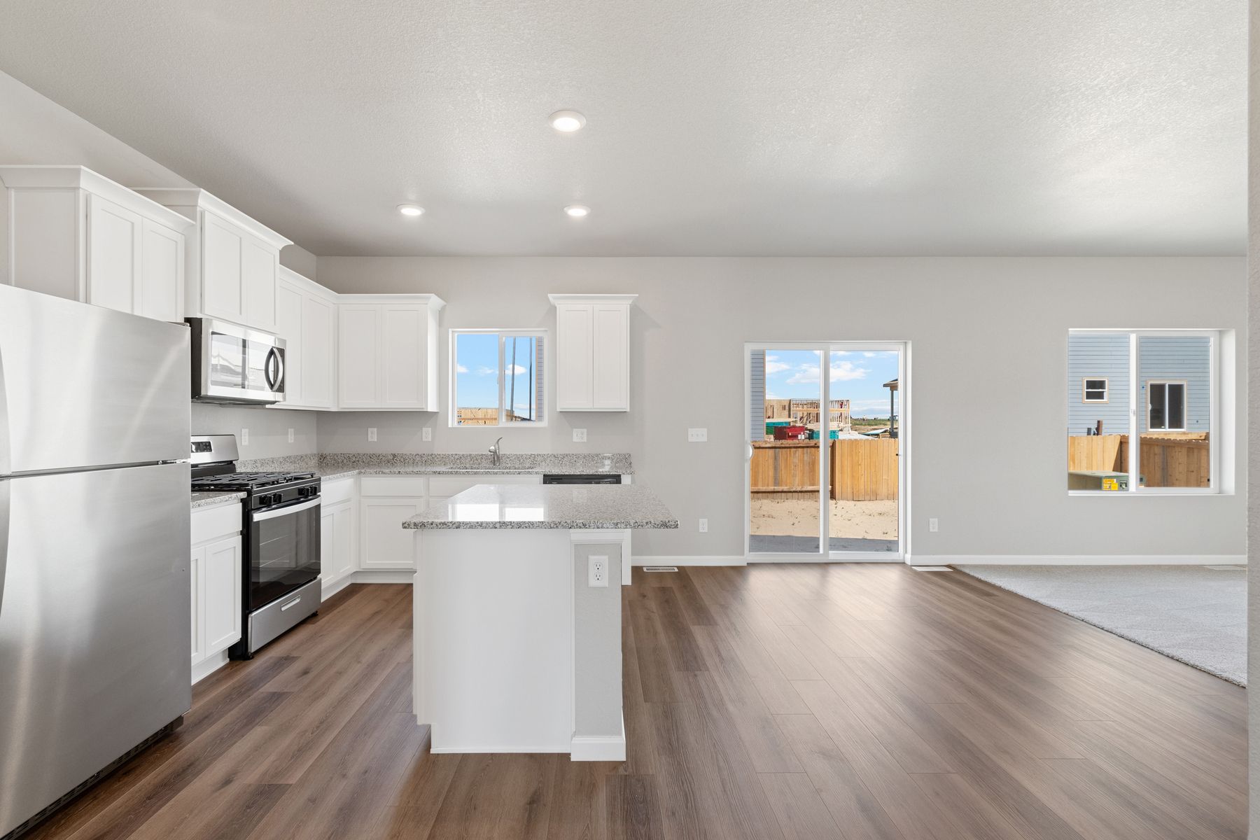 The kitchen of the Rio Grande has a window that lets in great natural light.