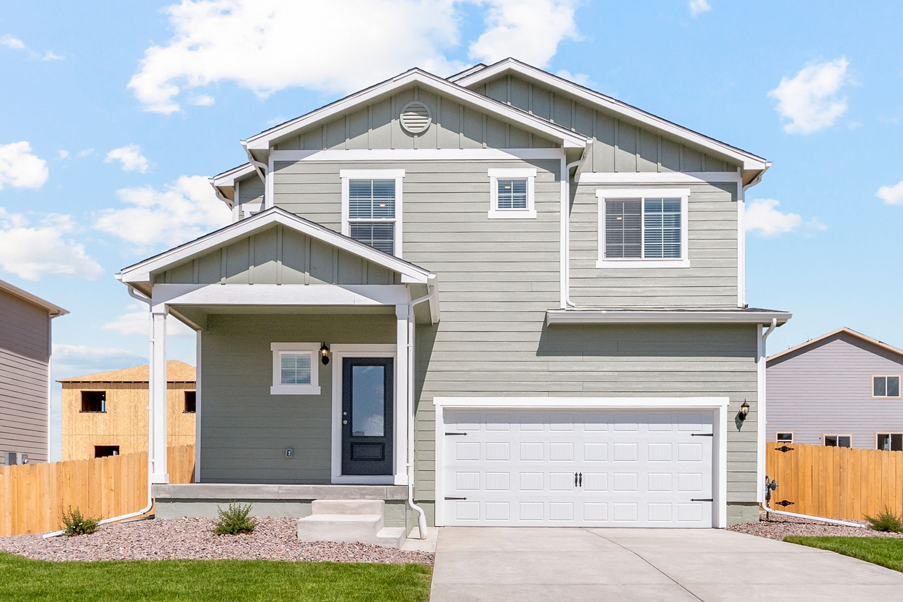The Rio Grande is a beautiful two-story home with siding.