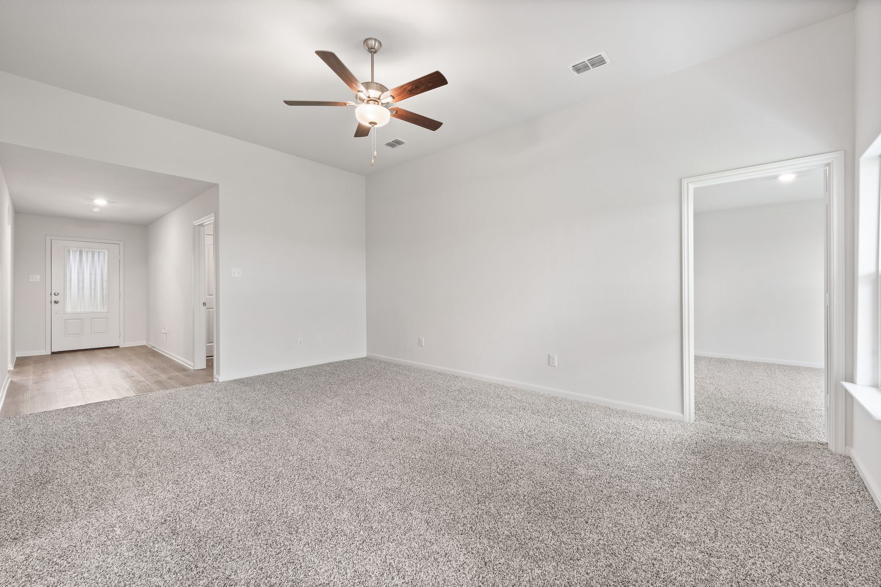 The family room of the Blanco is large enough for all of your furniture.