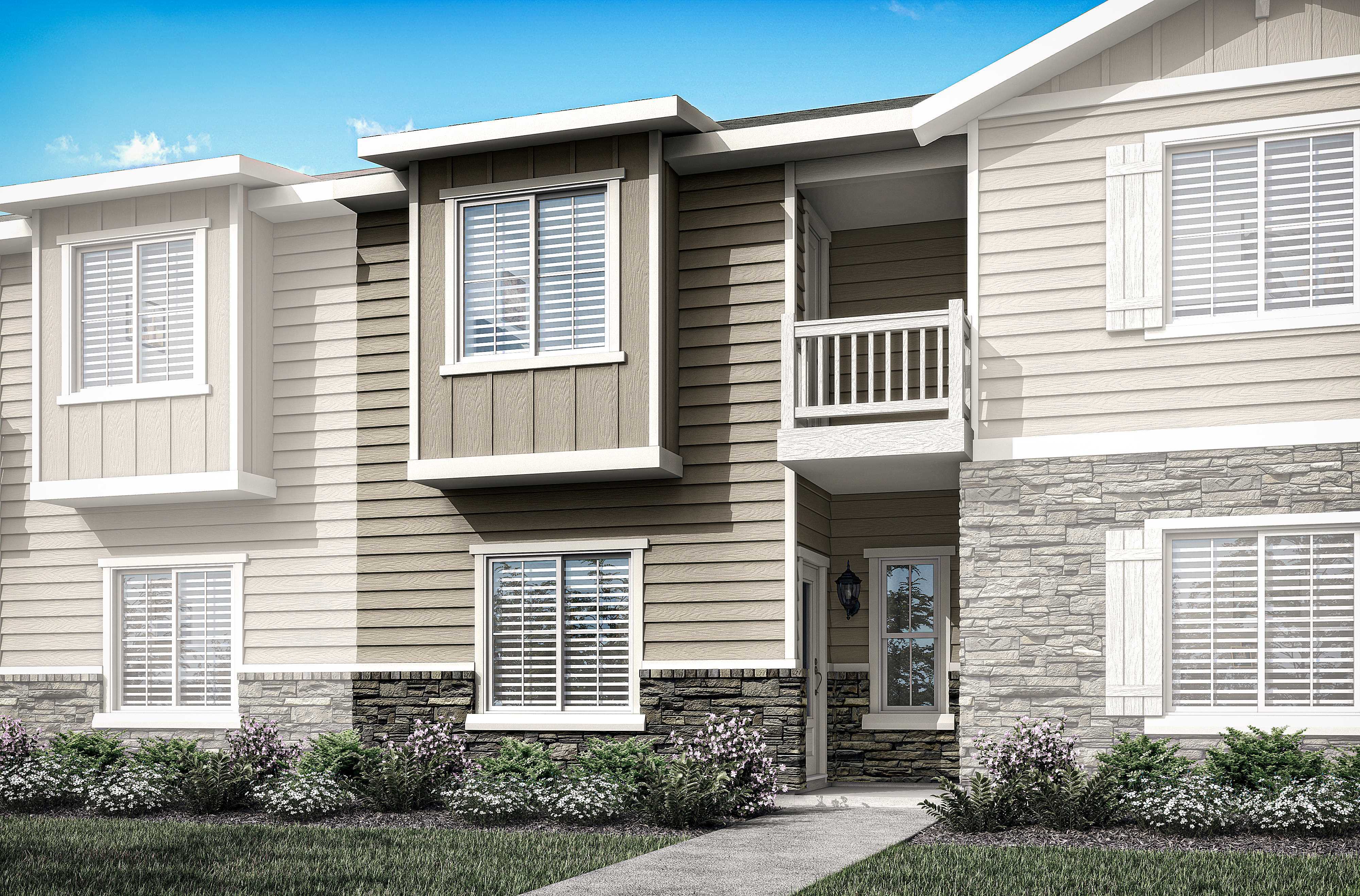 The Loveland is a beautiful two-story townhome.