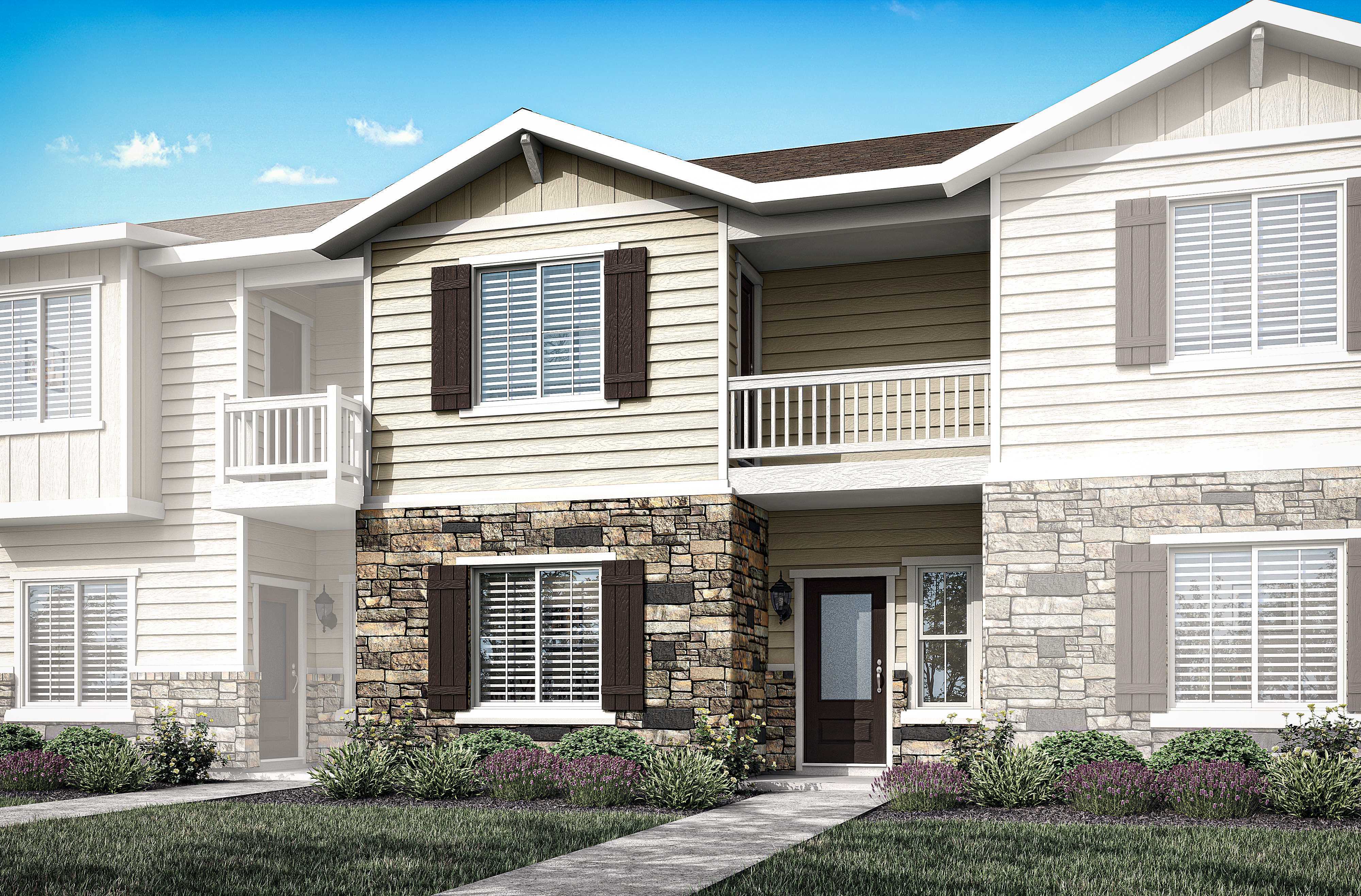 The Vail is a beautiful two-story townhome.