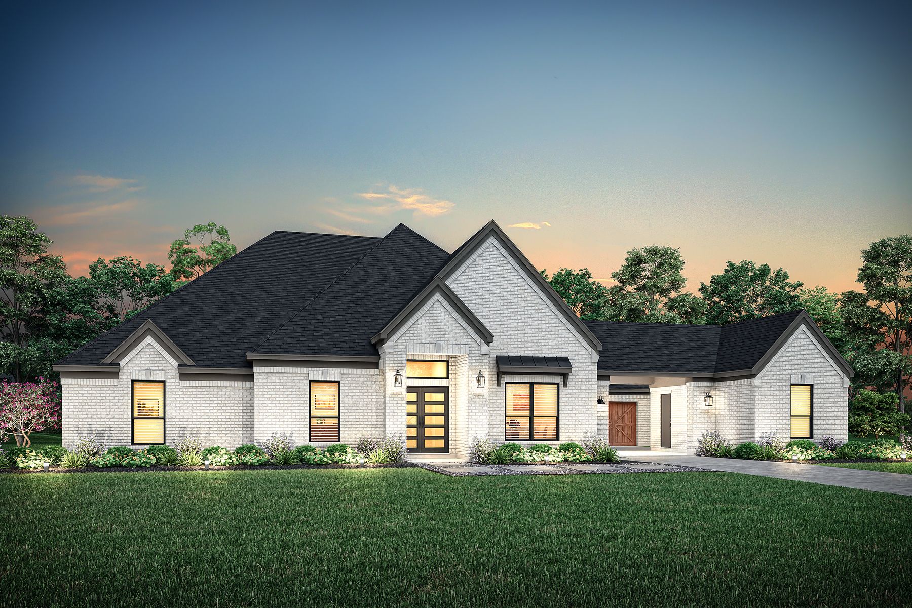 Dusk rendering of the Garza