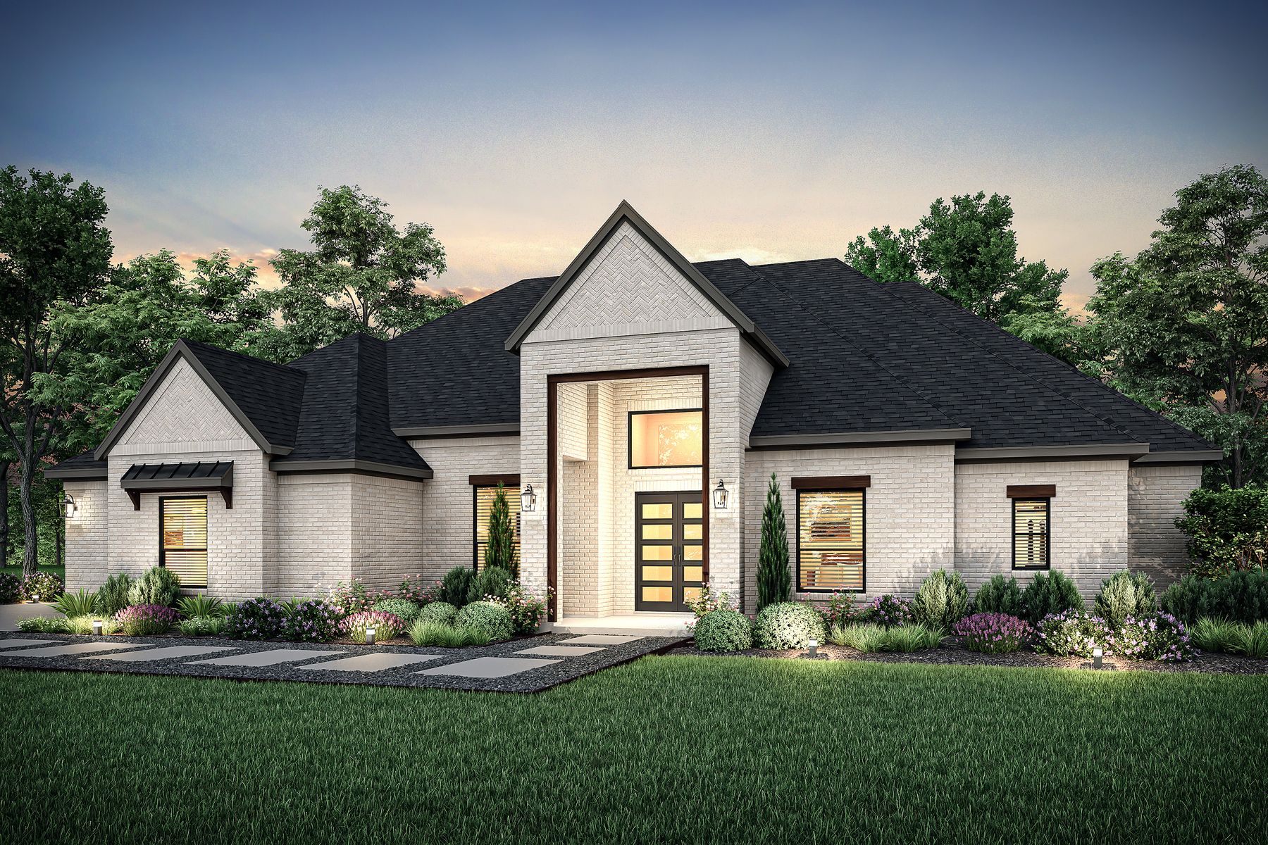 Dusk rendering of the Timberline II