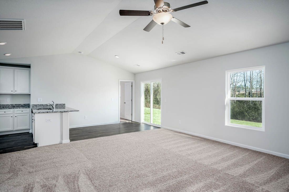 Open floor plans provide plenty of space for families to enjoy time together