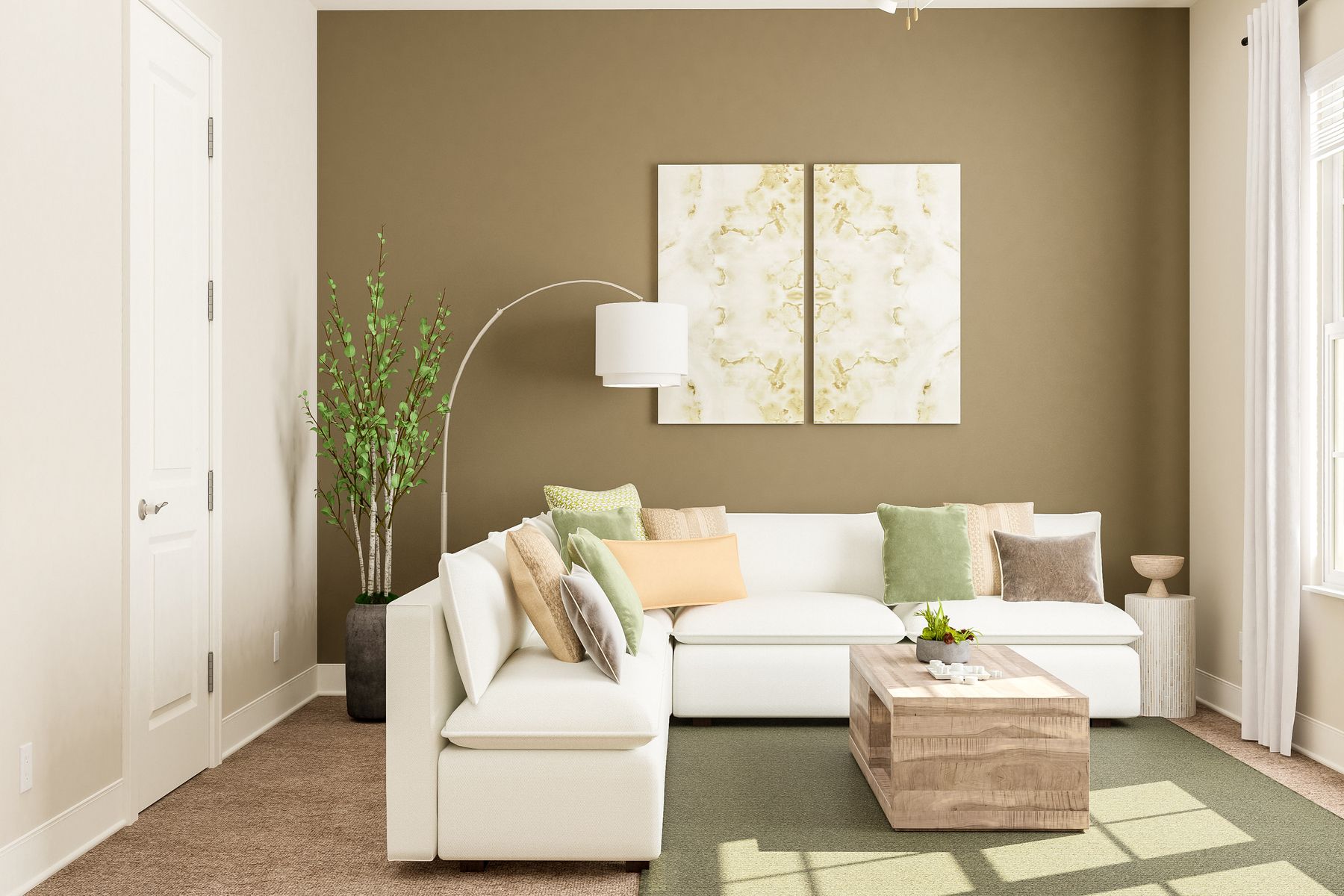 There are plenty of oprtions for additional living spaces within the home.