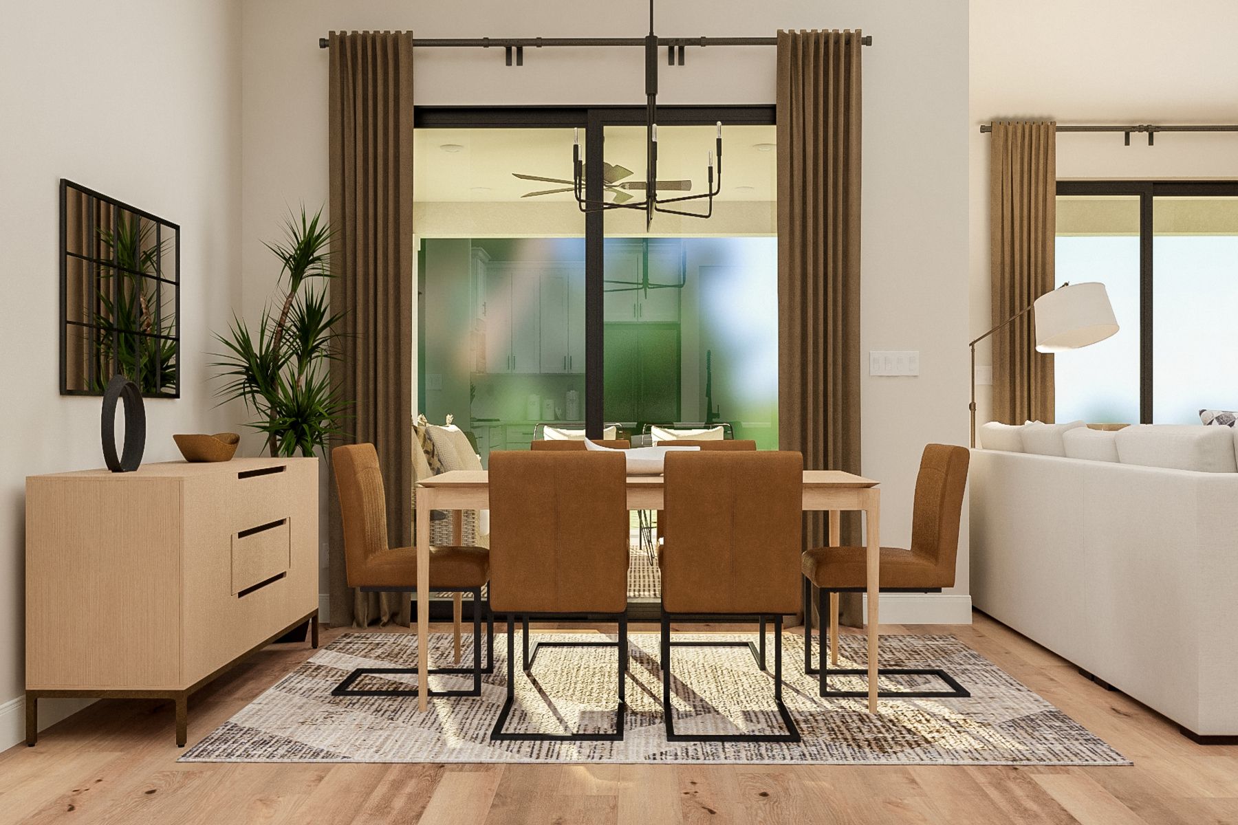 The breakfast area sits right off of the kitchen, and is a great place to eat family meals together.