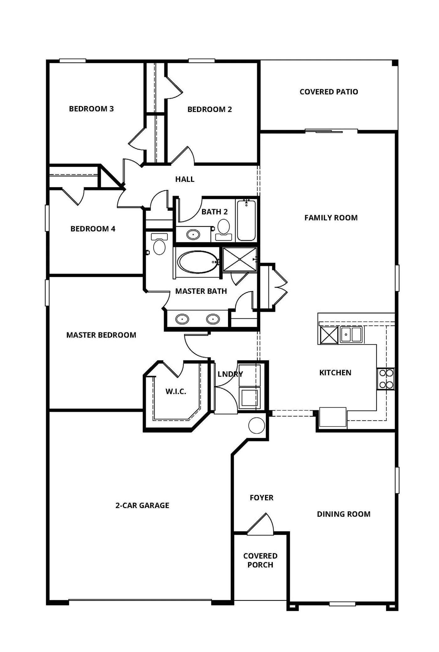 Hillcrest floor plan layout