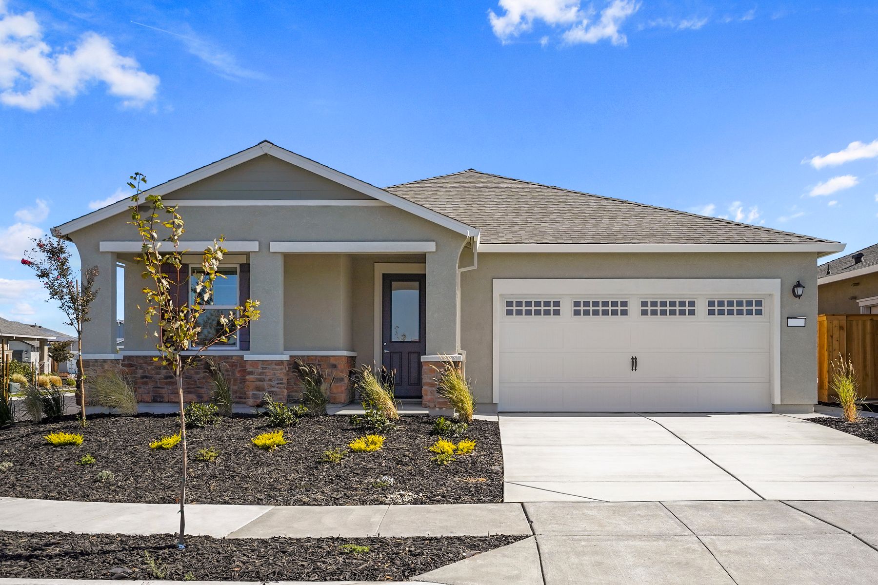 This home has a spacious porch that is perfect for your morning coffee