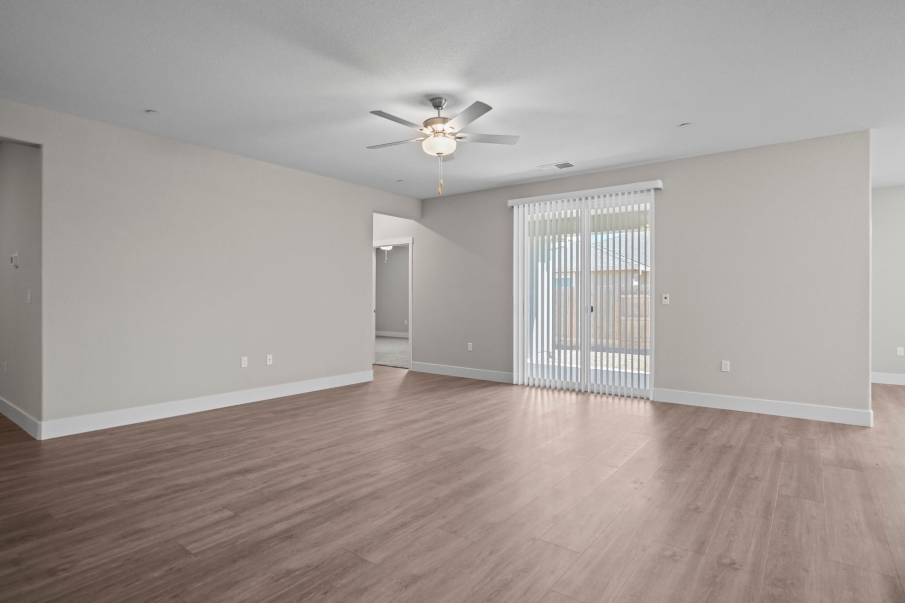 This open living room floorplan is perfect for hosting or enjoying time with family