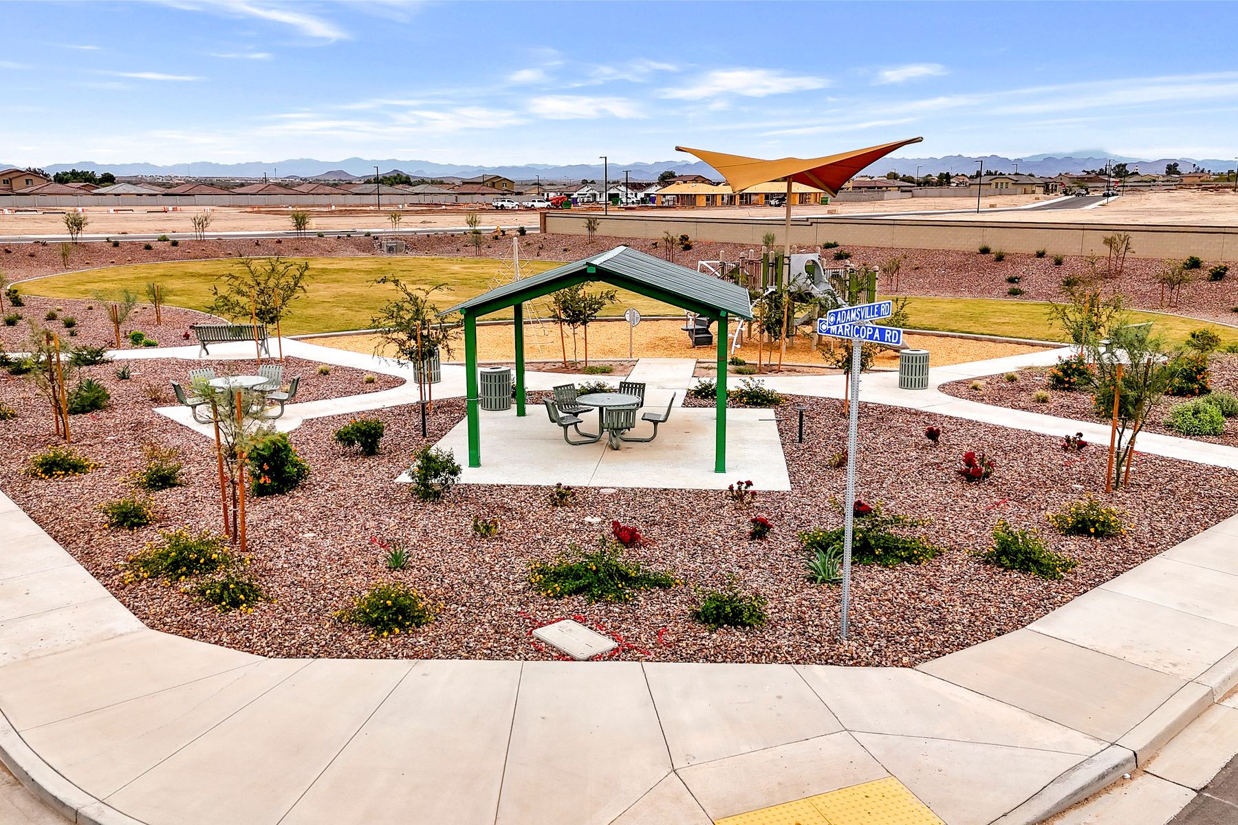 The park has quick access to the whole community.