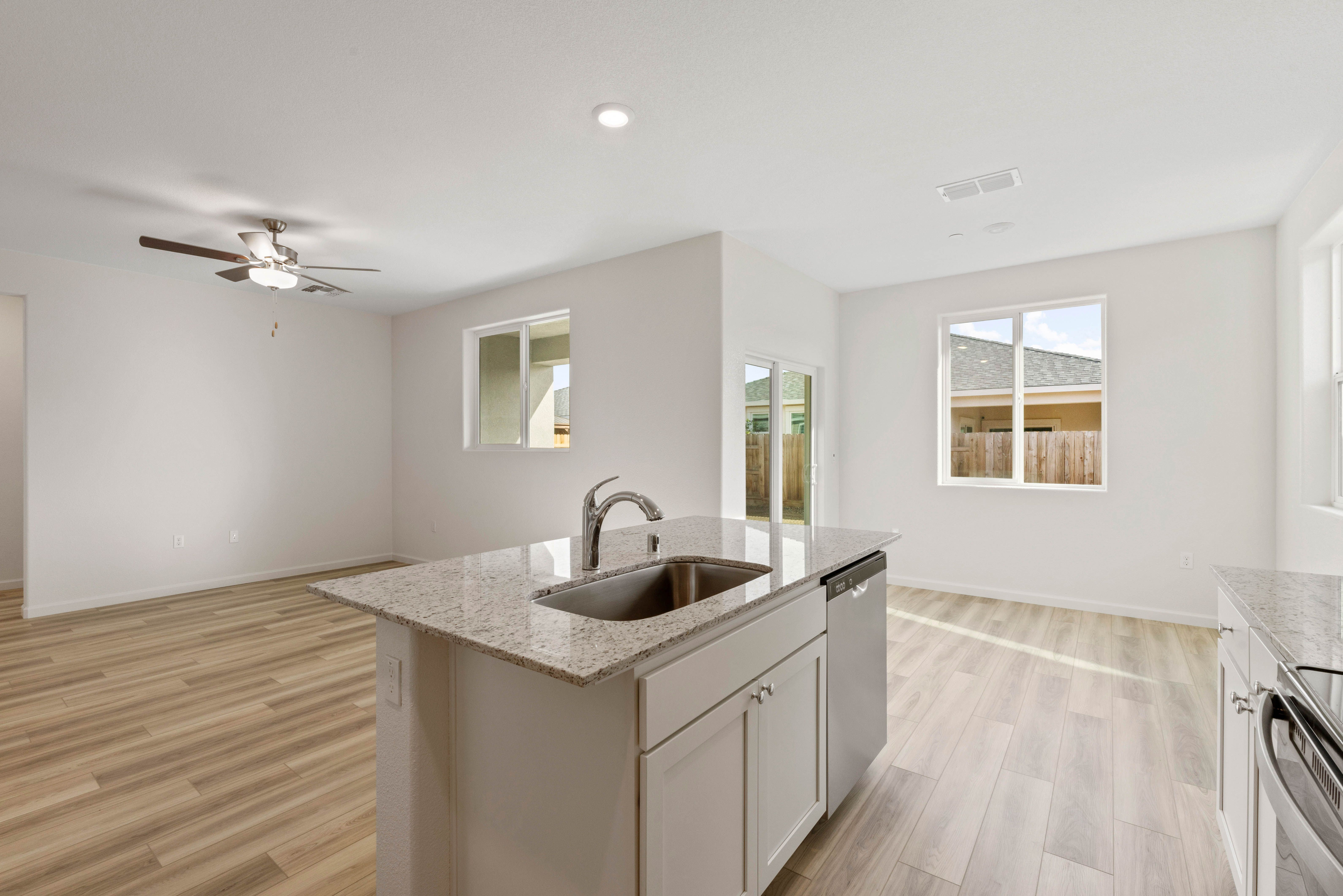 You will love this breakfast bar that overlooks the living area.